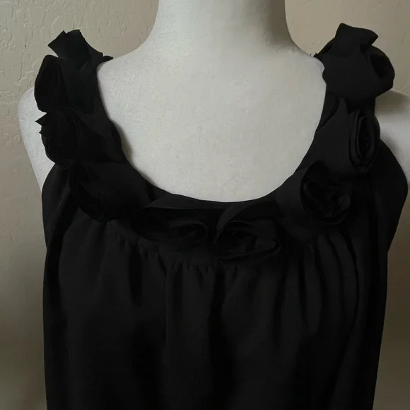Miss Me Black Sleeveless Blouse Size M - Picture 5 of 7